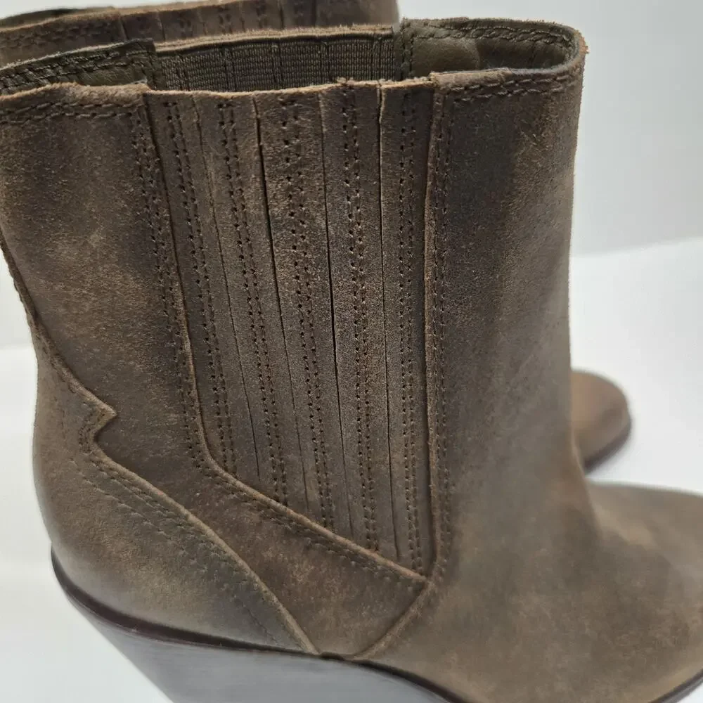 Lucky Brand Wilano Womens Boots Brown Leather Size 9.5M